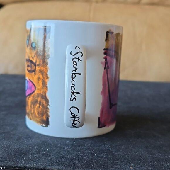 VTG Starbucks 1998 Coffee Break Essentials Mug – Eclectic Jumbo Ceramic Cup - Picture 10 of 13